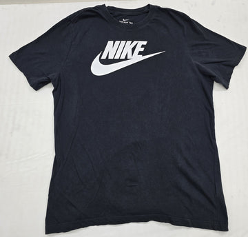 Nike Men's Black The Nike Tee T-Shirt L Lightweight Cotton Crew Neck
