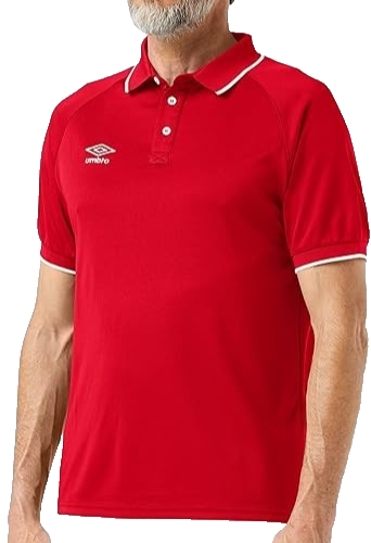 Vintage Umbro Men's Red Polo Shirt – Size S