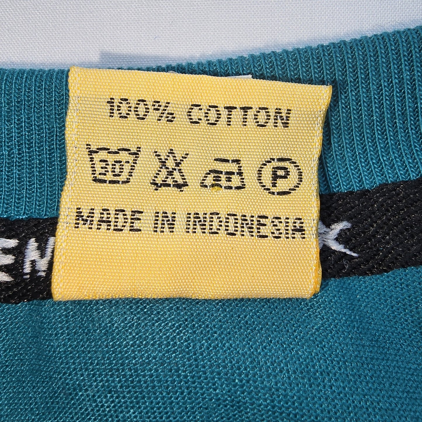 Senggigi Men Teal Graphic Print T-Shirt Size XL Regular Cotton