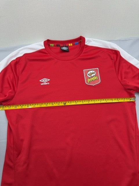 Umbro Unisex Red Soccer Jersey Short Sleeve Size L