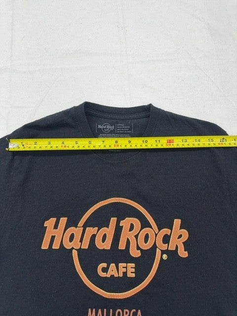 Hard Rock Cafe Navy Graphic T-Shirt Medium 100% Cotton Crewneck