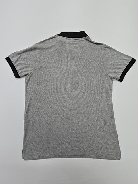 Armani Jeans Men's Gray Polo Shirt – Size M, Logo, Cotton