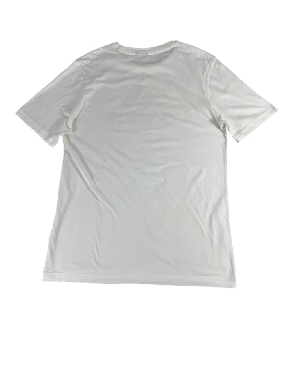 Adidas Logo T Shirt White Men's Medium Size Tag Missing