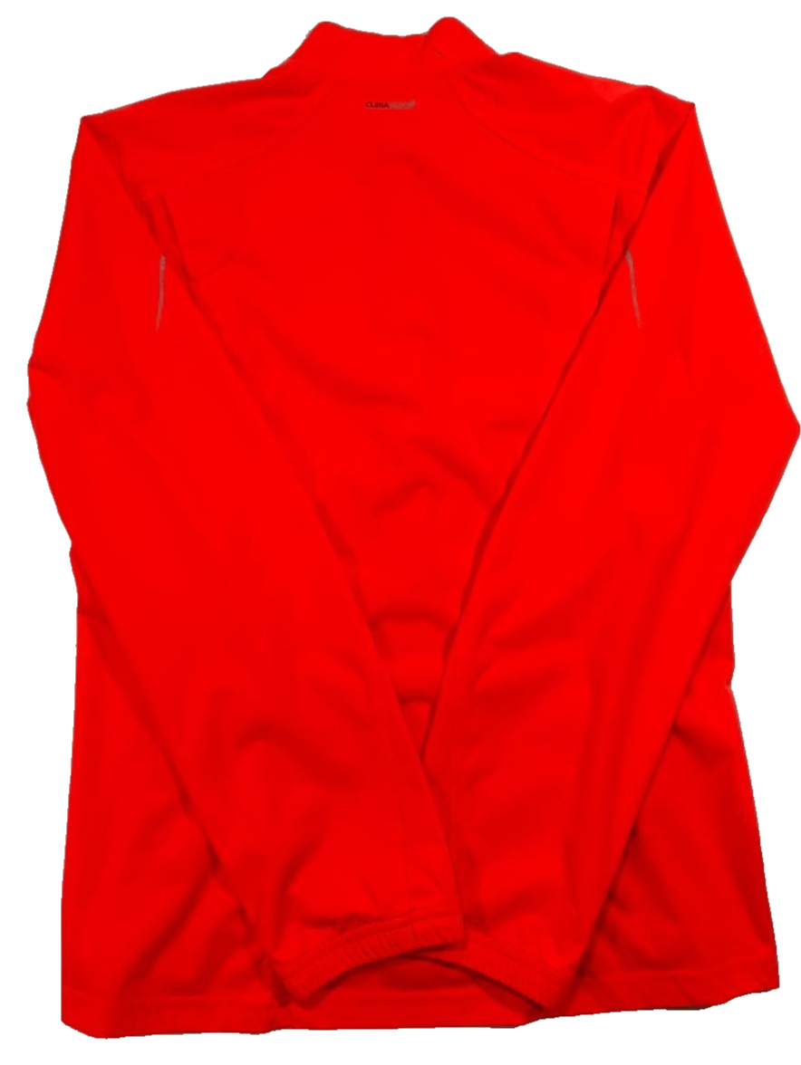 Adidas Men's Neon Orange Climalite Full Zip Running Jacket Size S