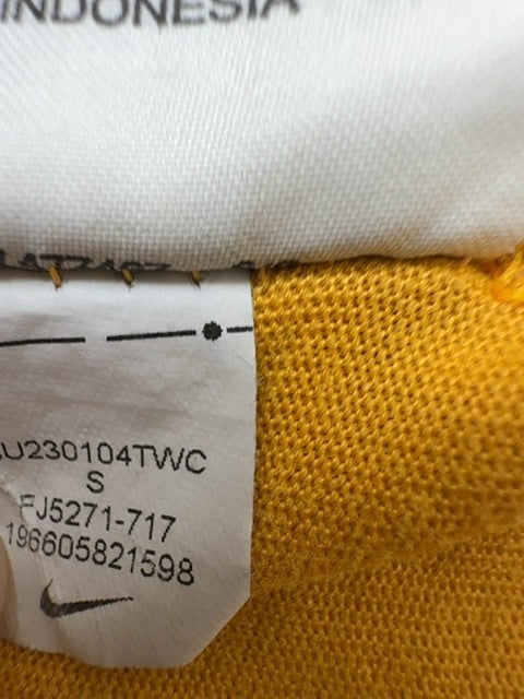 Nike Men's Yellow Dri-FIT Crewneck T-Shirt Size S Short Sleeve