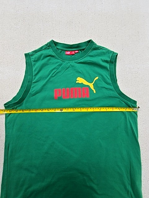 Puma Green L Sleeveless Training Tank Top Crew Neck Unisex L