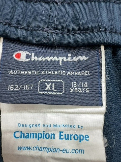 Champion Men's Navy Athletic Pants XL Open Bottom P7309