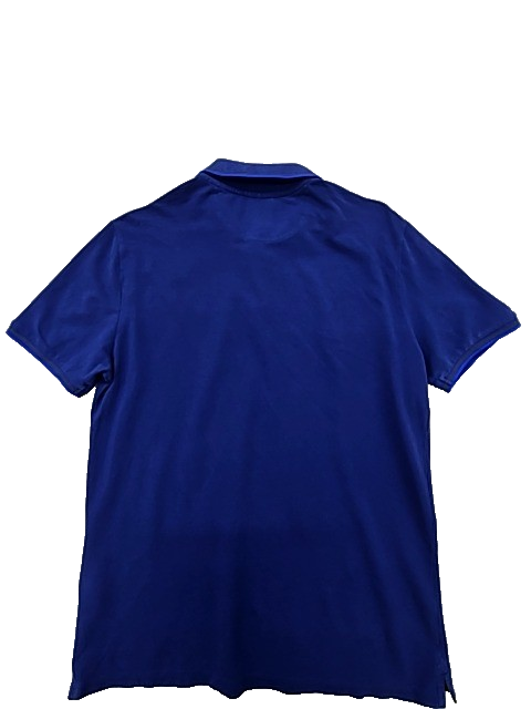 Champion Navy Blue Cotton Piqué Polo Shirt Men's Medium Short Sleeve