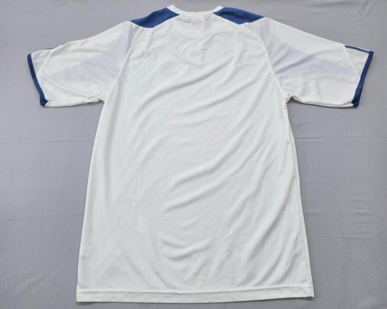 Adidas Men's White Striped Soccer Jersey XL Short Sleeve
