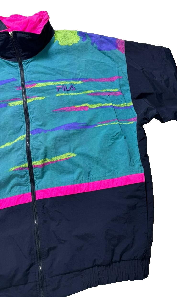 Rare Vintage Fila Ski Jersey Jacket, Oversized Silhouette - Size 3Xl