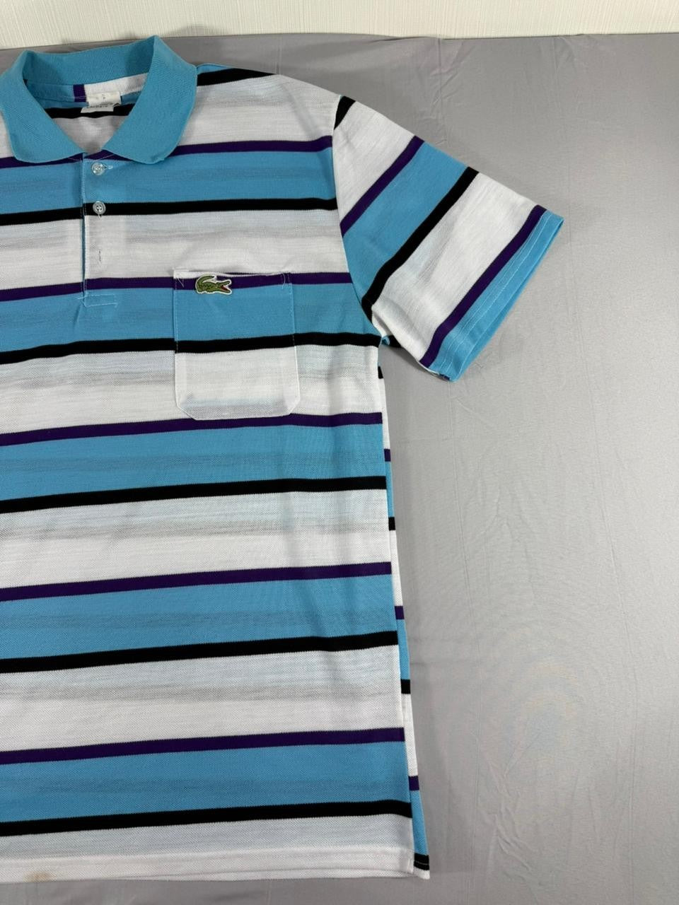 Lacoste Men's Medium Striped Polo Short Sleeve Cotton