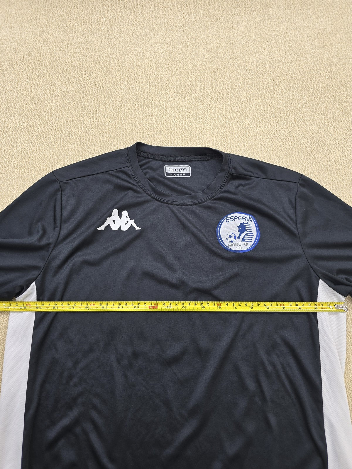 Kappa Esperanza Soccer Jersey #12 Black L Vintage 2018 Bulgaria