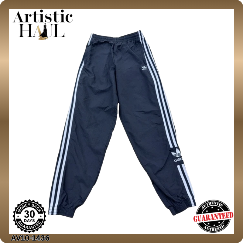 Adidas Men's Navy Primegreen Essentials Track Pants L 3-Stripes
