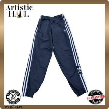 Adidas Men's Navy Primegreen Essentials Track Pants L 3-Stripes