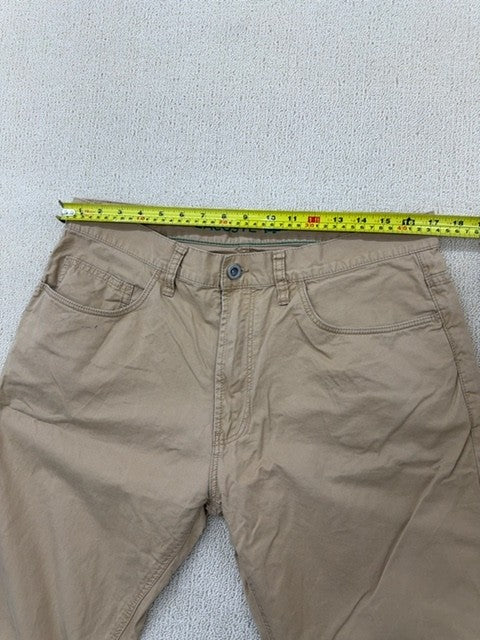 Lacoste Men's Beige Chino Pants Size 34 Regular Fit Twill