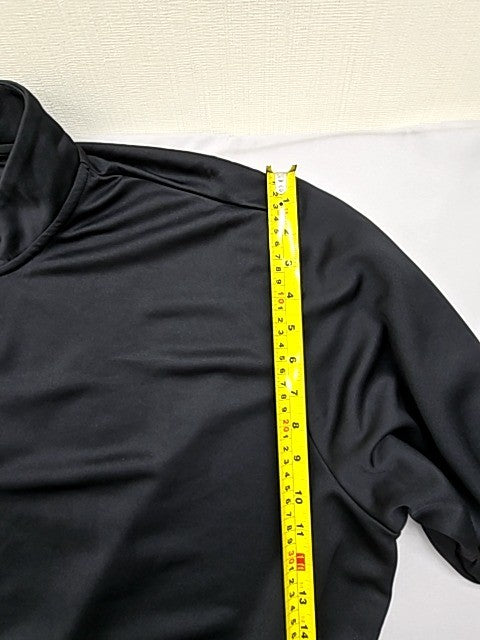 Adidas Men's Black Track Jacket XL 3 Stripes Zipper