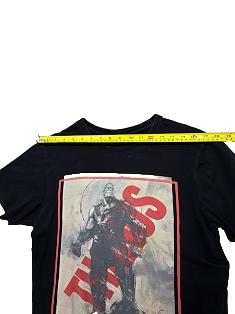 Cropp Men's Black Thanos Marvel T-Shirt Size M Cotton Regular Fit