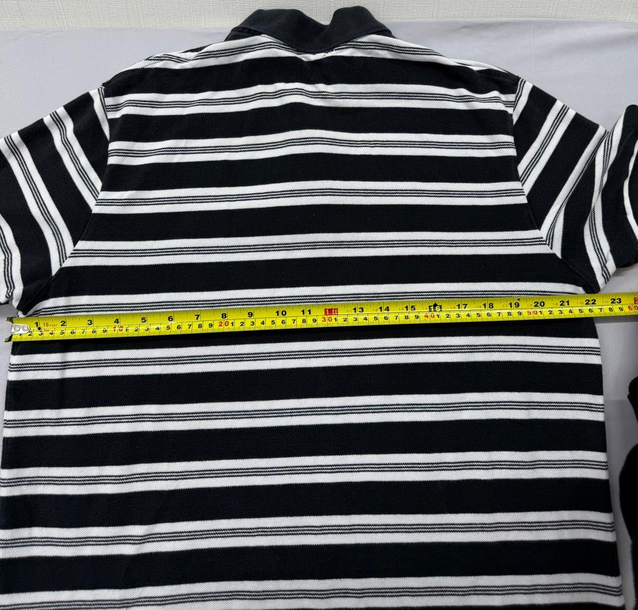 Polo Ralph Lauren Custom Fit Striped Polo Shirt XL Black White