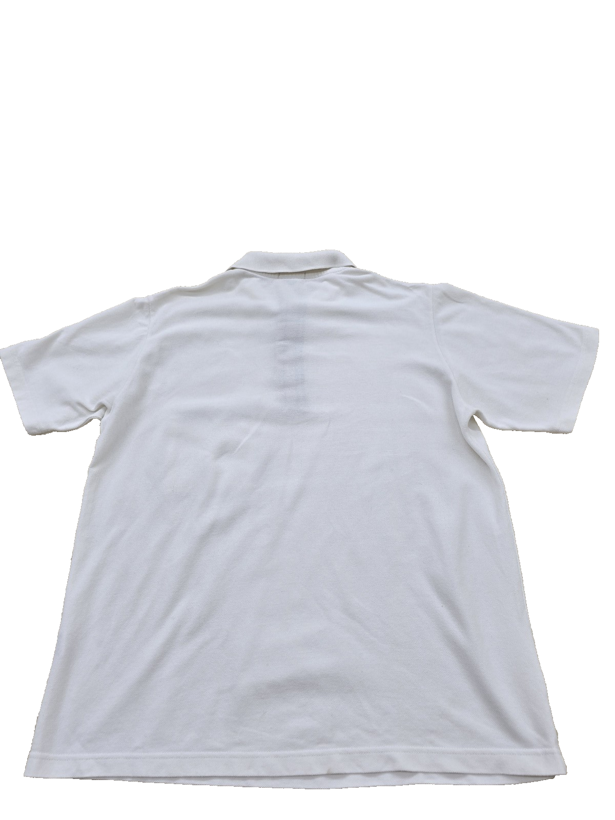 Burberry Men's White Check Polo Shirt M Short Sleeve Cotton England