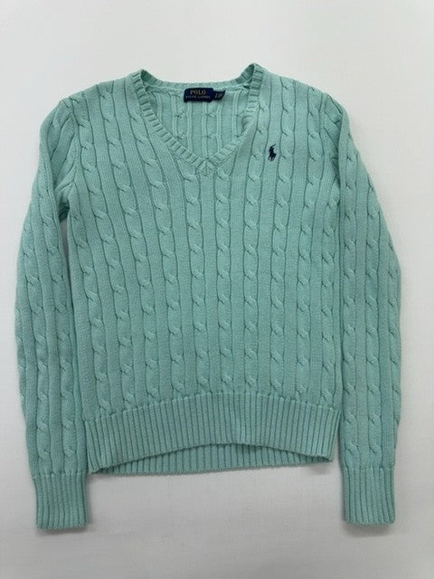 Polo Ralph Lauren Youth Blue Sweater – Size S, V-Neck – Ref 04CA2