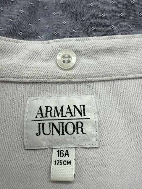 Armani Junior Boys Gray Polo Shirt product image 4