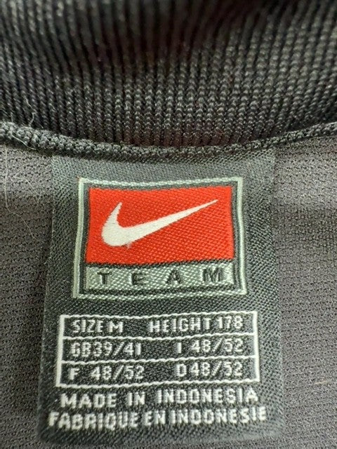 Nike Men's M Black Stripe Team Activewear Jacket Polyester