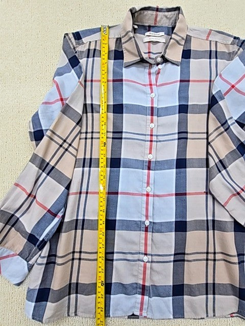 Barbour Men's Regular Fit Plaid Cotton Flannel Long Sleeve Shirt