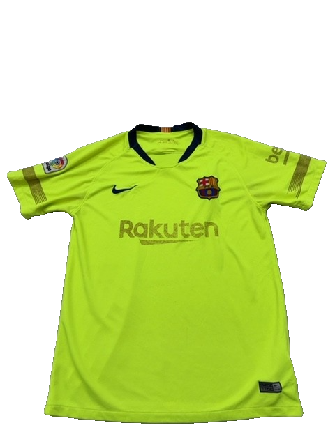 Nike Youth Yellow Jersey, Neon FC Barcelona neon, Short Sleeve