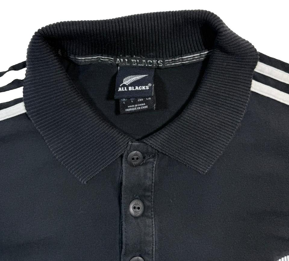 Adidas All Blacks Men's Polo Shirt Rugby Team- Size L