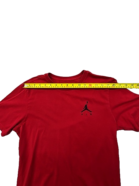 Jordan Red M Men's Short Sleeve T-Shirt Jumpman Cotton