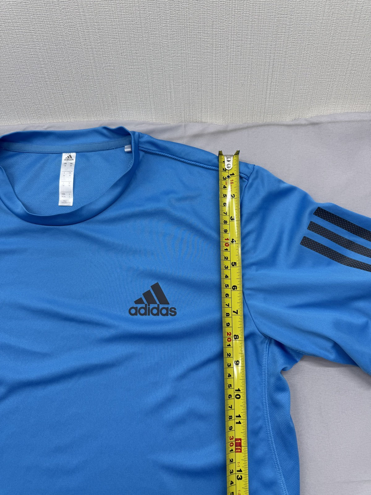 Adidas Adizero Essentials Running T-Shirt Men's M Blue Moisture Wicking