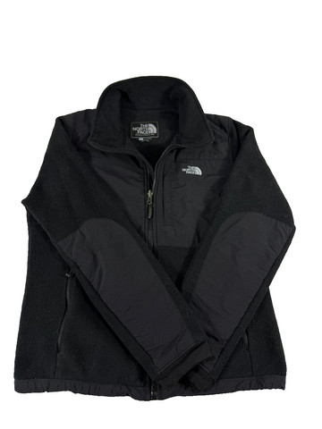 The North Face Womens Black Fleece Jacket Polartec Full Zip Outdoor Size M