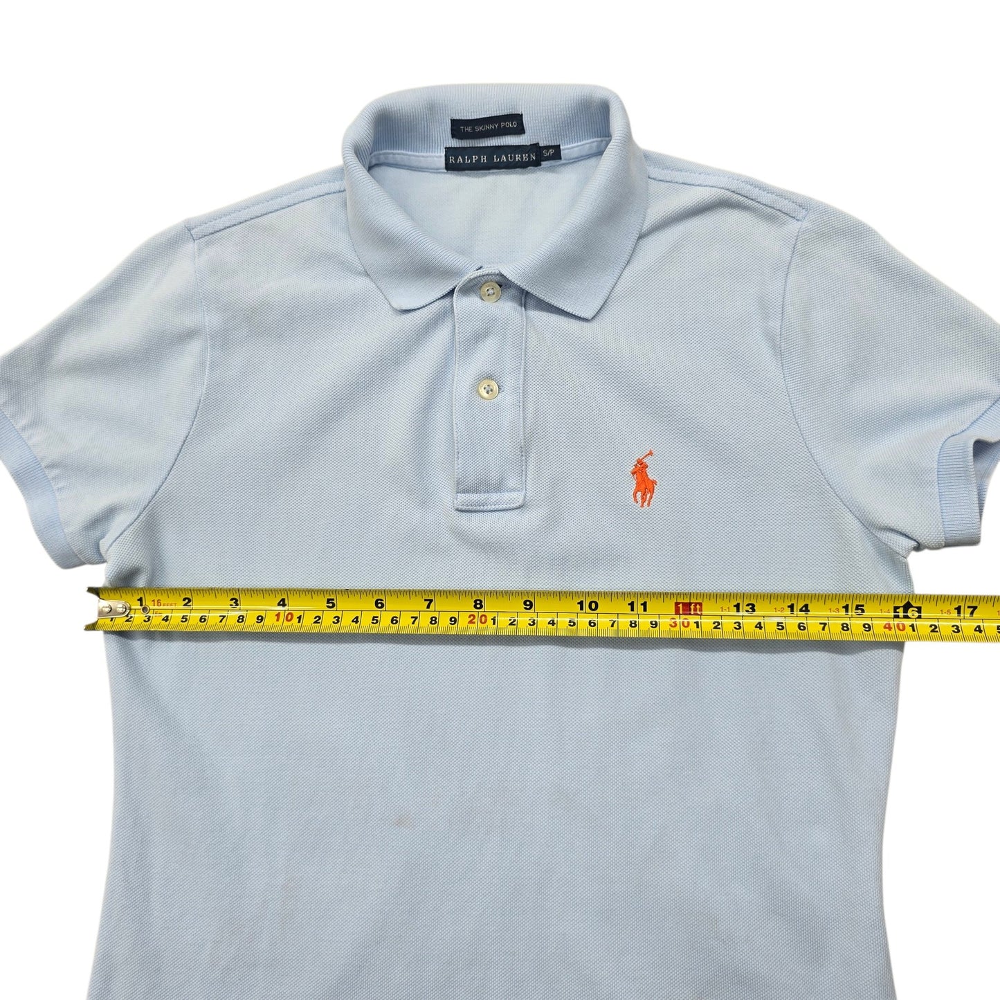 RALPH LAUREN Women's Sky Blue Skinny Polo S/P