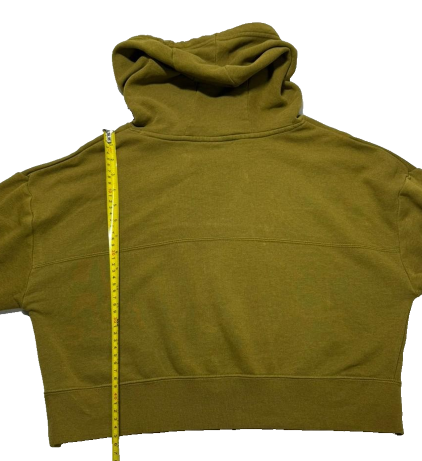 Nike Olive Green Cropped Hoodie Pullover Women's Size S