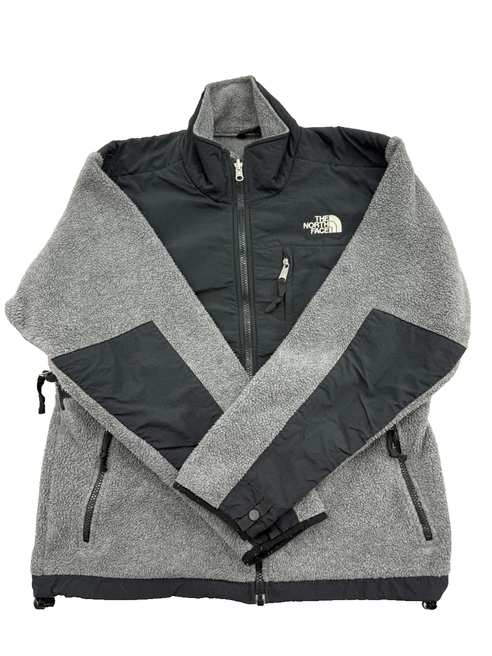 The North Face Men's M Grey/Black Heavyweight Full Zip Fleece Jacket