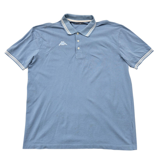 Kappa Boys Light Blue Cotton Polo Shirt XLarge Embroidered Logo