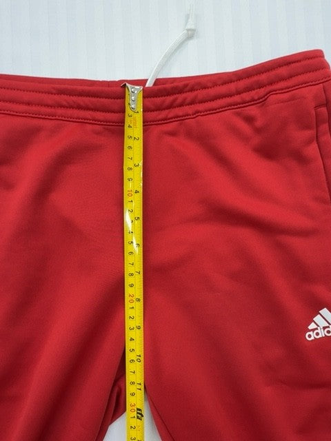 Adidas Men's Red Climalite Track Pants Size L Three Stripes