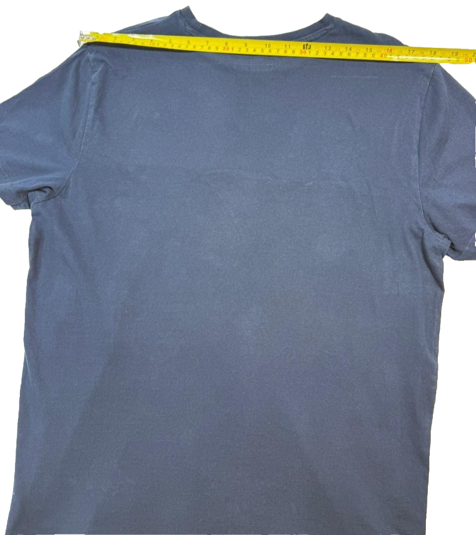 Kappa Men's Navy Blue Camo Panel Graphic Logo Performance T-Shirt Size XL