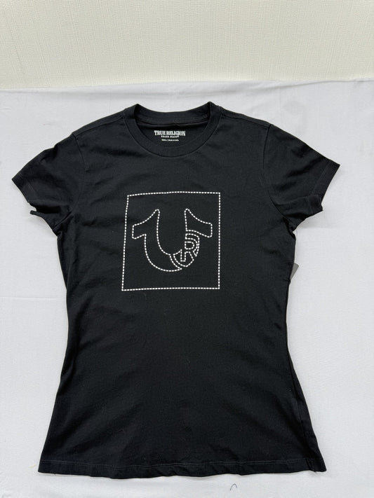 True Religion Women's Black T-Shirt – Size S, Small small Small One-off