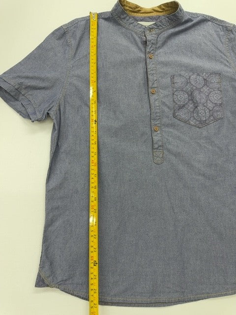 Bershka Men Blue Shirt size L product image 4