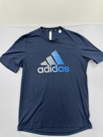 Adidas Men's Navy Gradient T-Shirt M Short Sleeve Plastic Waste HF2FKF