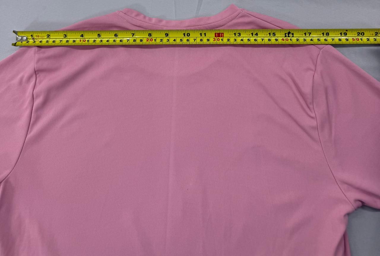 Puma Pink M Short Sleeve Crew Neck T-Shirt Polyester Classic Fit