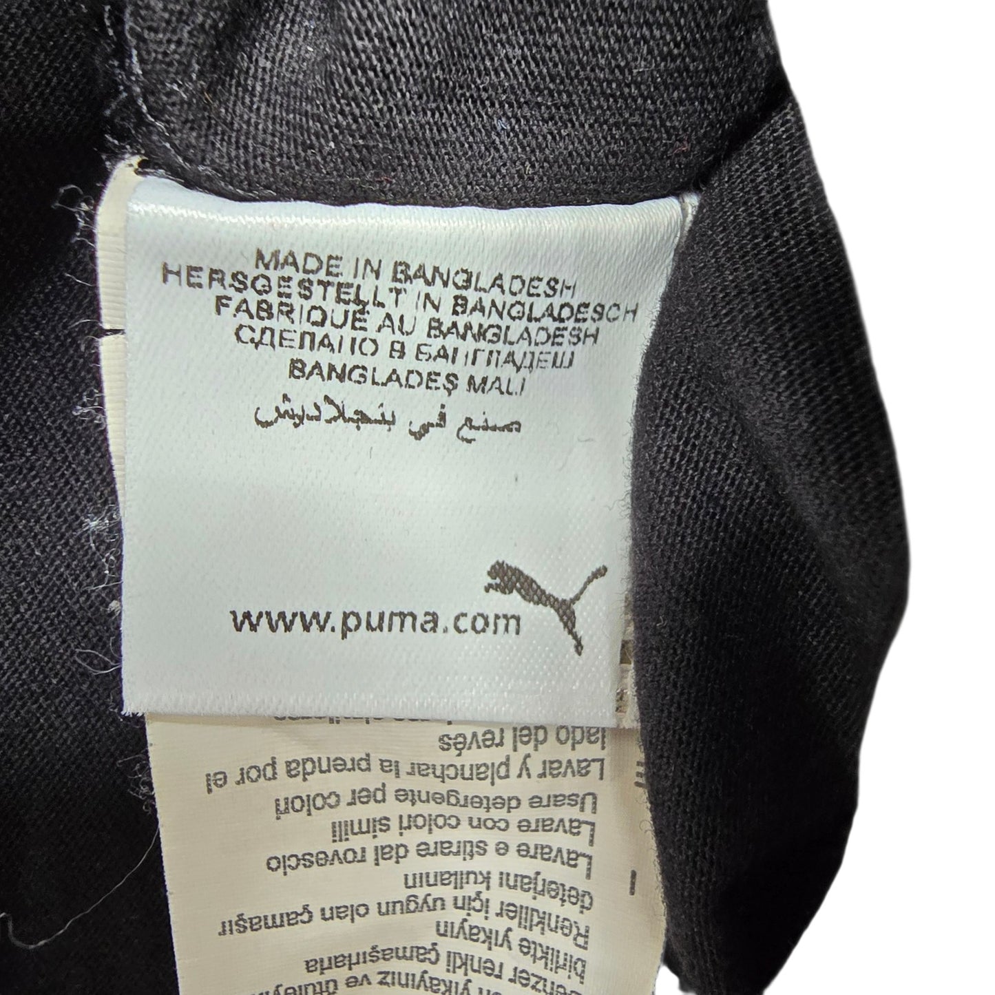 PUMA Men's Black Cat Logo Crew Neck T-Shirt Size L
