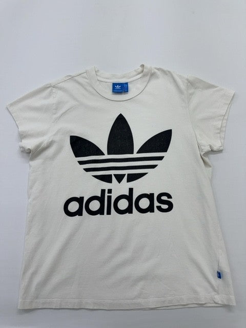 Adidas T-Shirt White size Please check images and measurements front view