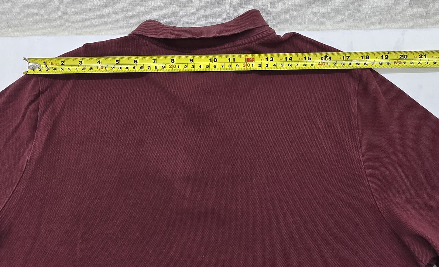 Nike Men's Maroon Polo Shirt Size L Short Sleeve Cotton Button-Down