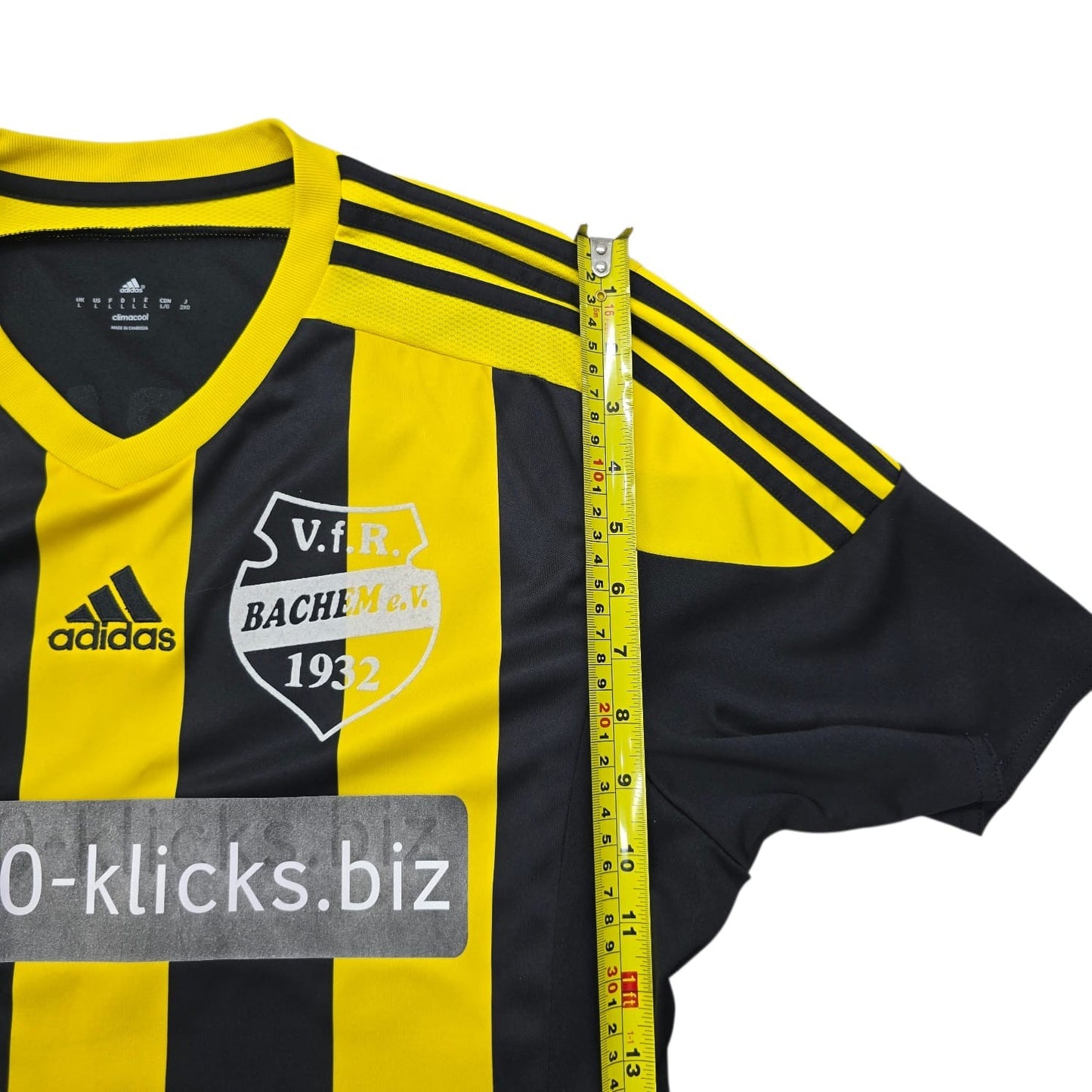 Adidas Women's Black Yellow Soccer Jersey(#11) Size L VfL Bachem