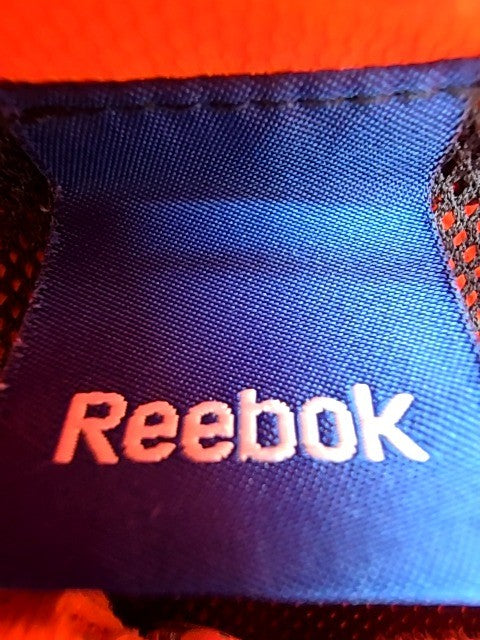 Reebok Black Orange Track Jacket Men's XL Long Sleeve Zipper Logo