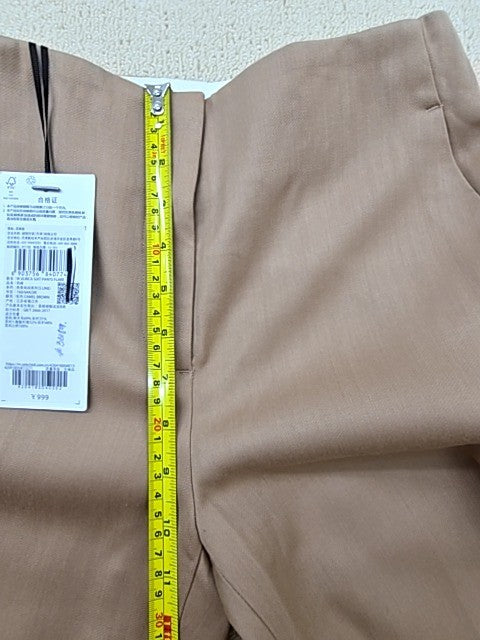 Selected Femme Taupe Flared Tailored Polyester Blend Women's Pants