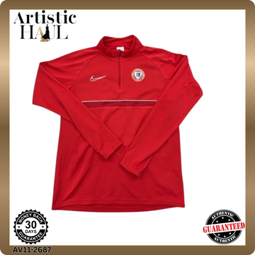 Nike Unisex Red Dri-FIT Track Jacket Size M Zipper Activewear