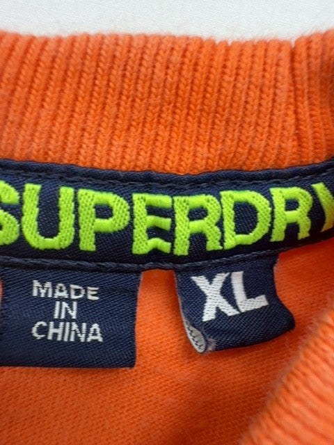Superdry Men Orange Limited Edition Graphic T-Shirt Size XL